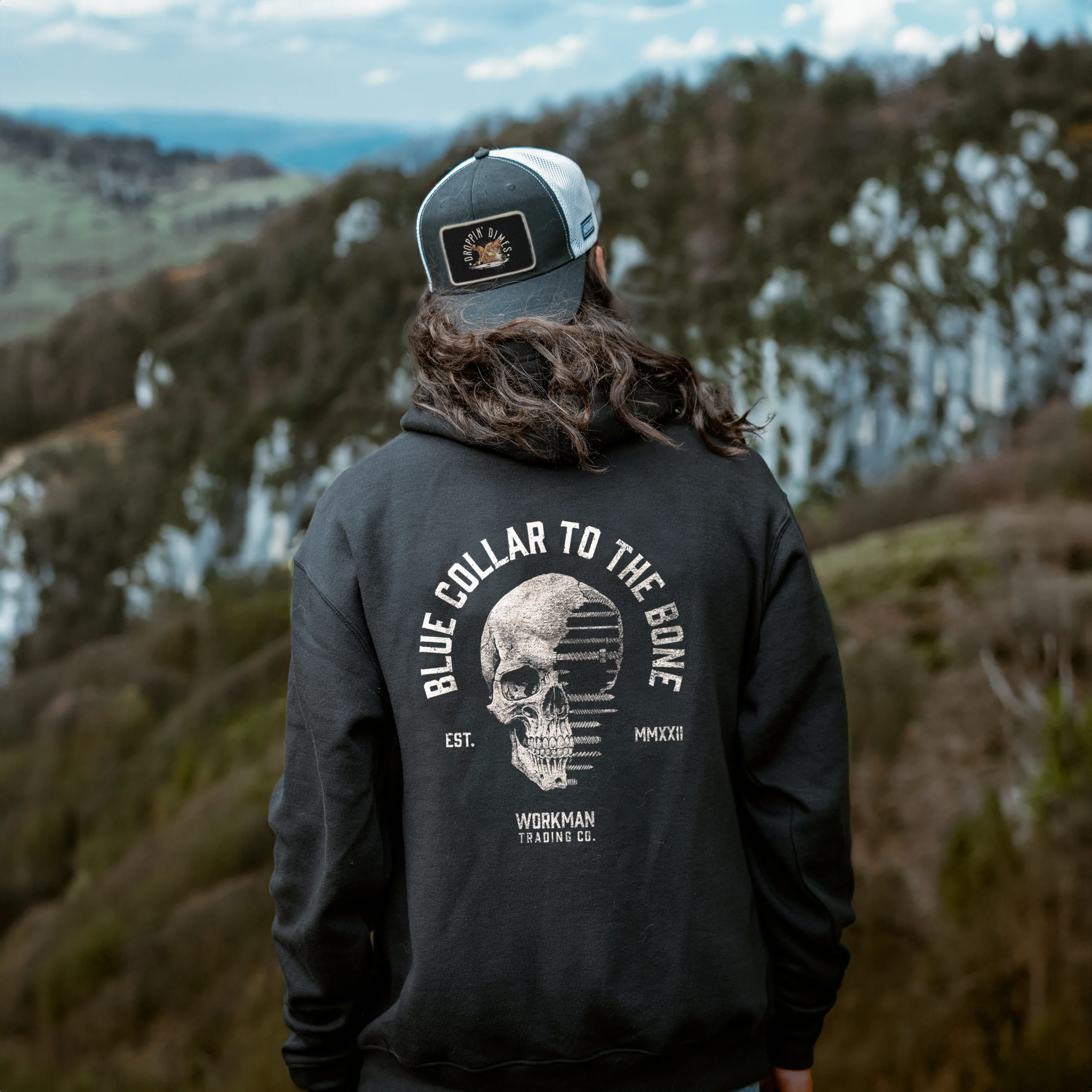 Blue Collar To The Bone - Hoodie - Image 8