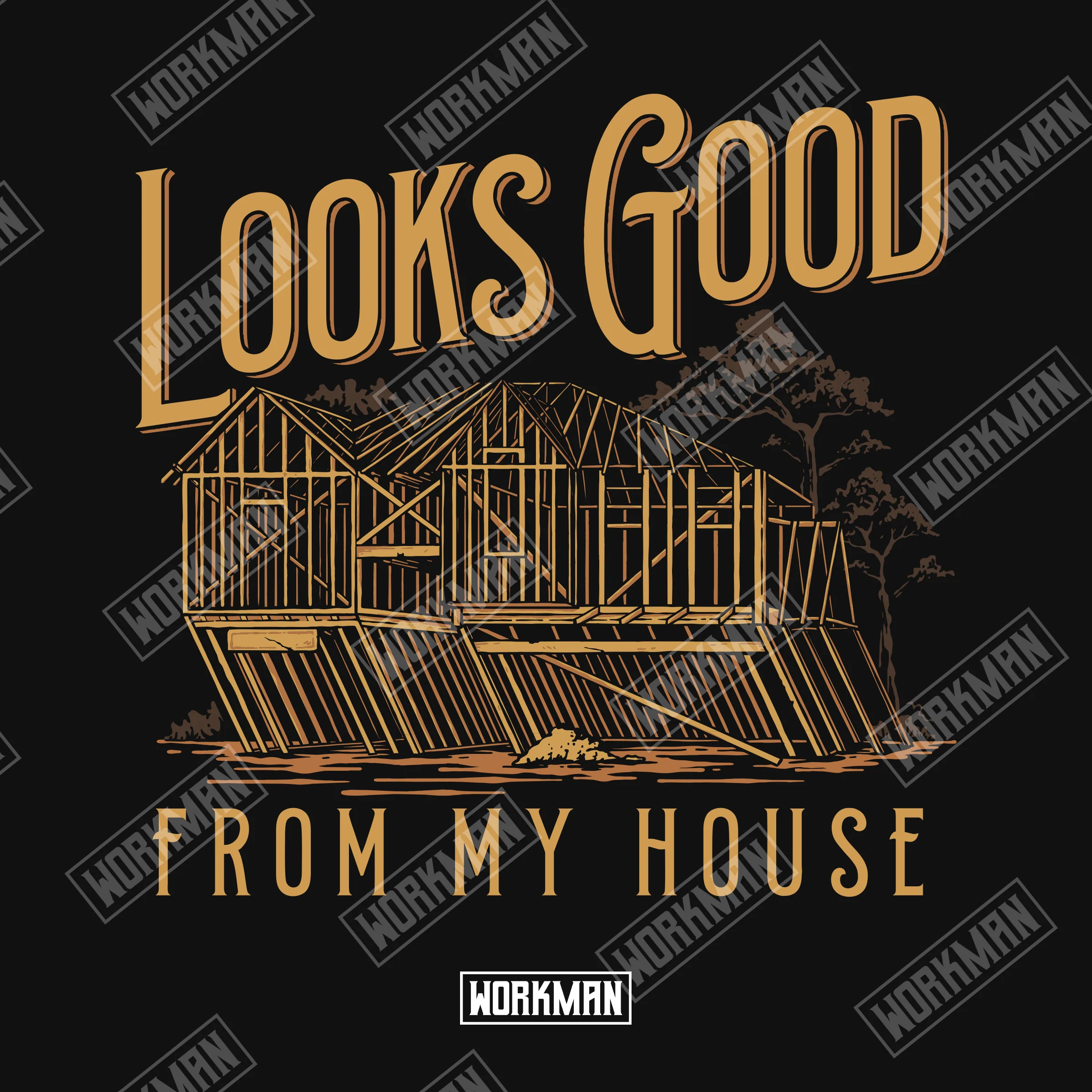 Looks Good From My House - Hoodie - Image 3