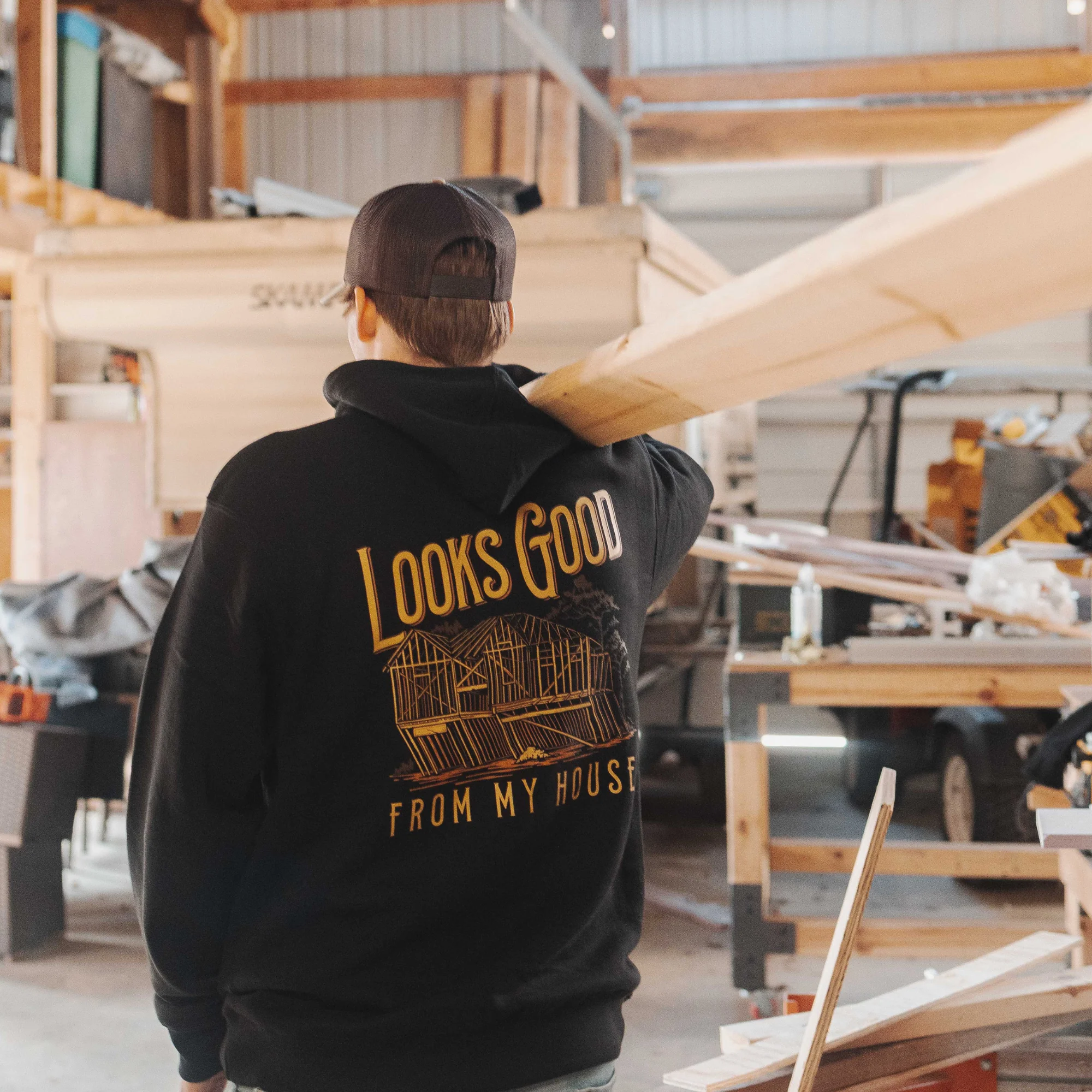 Looks Good From My House - Hoodie - Image 4