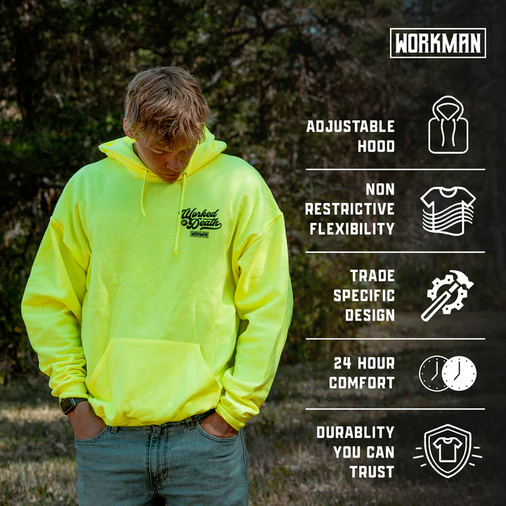 Shake Hands With Danger - Hoodie (Hi-Vis) - Image 5